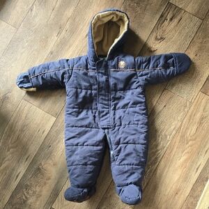 London Fog Navy Blue Baby Snowsuit